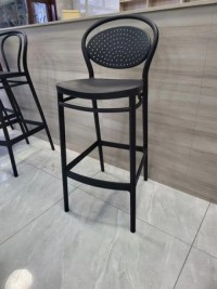 Modern Luxury General Use Cheap PP Plastic Barstool Commercial Kitchen High Counter Bar Chairs Bar Stools For Sale