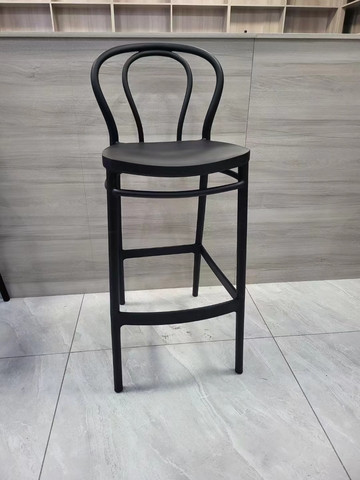 Modern Luxury General Use Cheap PP Plastic Barstool Commercial Kitchen High Counter Bar Chairs Bar Stools For Sale